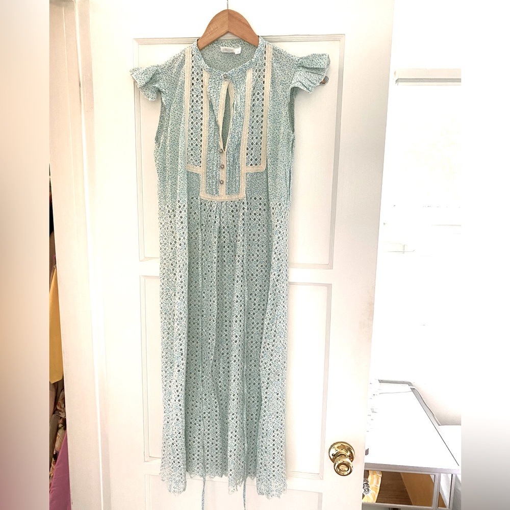 American retro eyelet dress and slip
